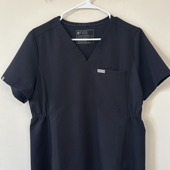 FIGS Octavia Maternity Scrub Top Black Size Medium - Picture 4 of 11